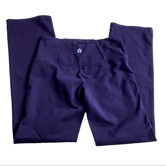 Tuff Athletics high rise Wide leg purple yoga leggings women size S - Picture 1 of 11